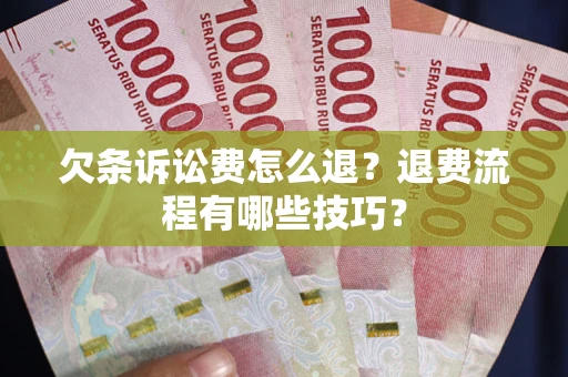 北京欠条诉讼费怎么退？退费流程有哪些技巧？