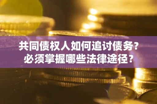 北京共同债权人如何追讨债务？必须掌握哪些法律途径？