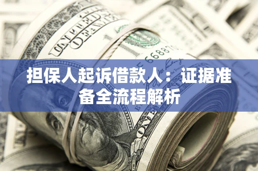 北京担保人起诉借款人：证据准备全流程解析